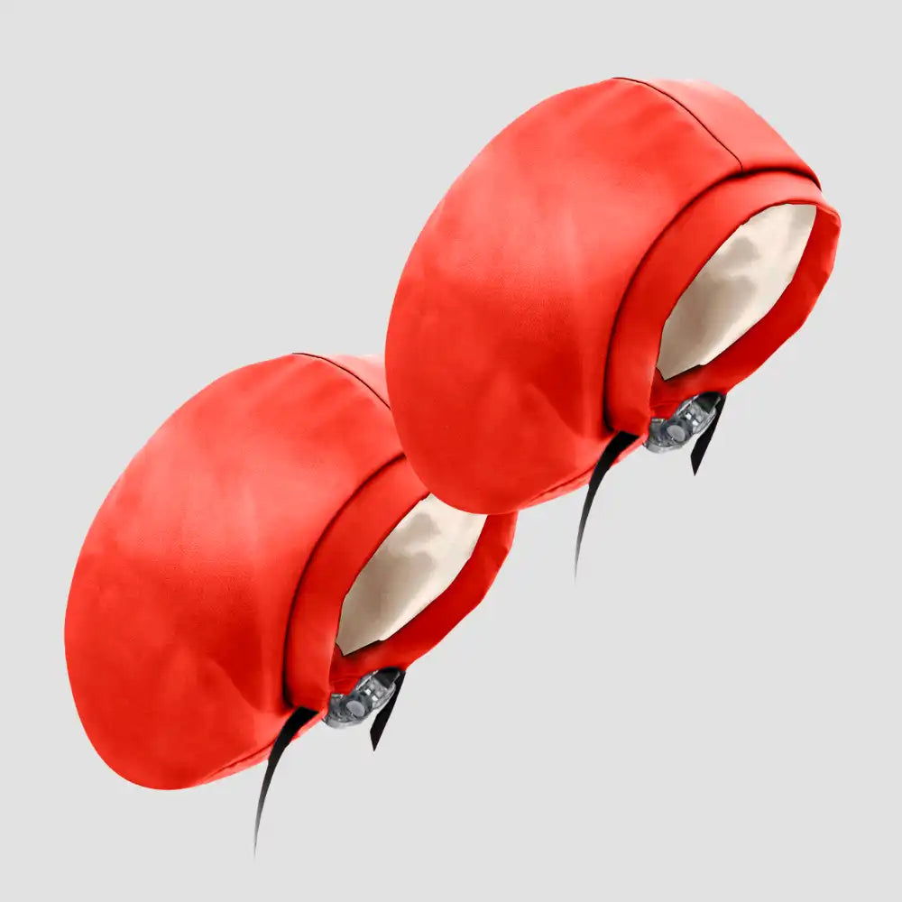 Hairbrella Satin-Lined Waterproof, Adjustable XL Swim Cap, Peach Bundle (2)