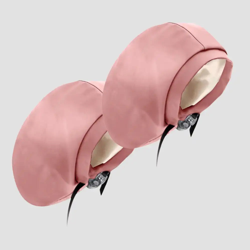 Hairbrella Satin-Lined Waterproof, Adjustable XL Swim Cap, Blush Bundle (2)