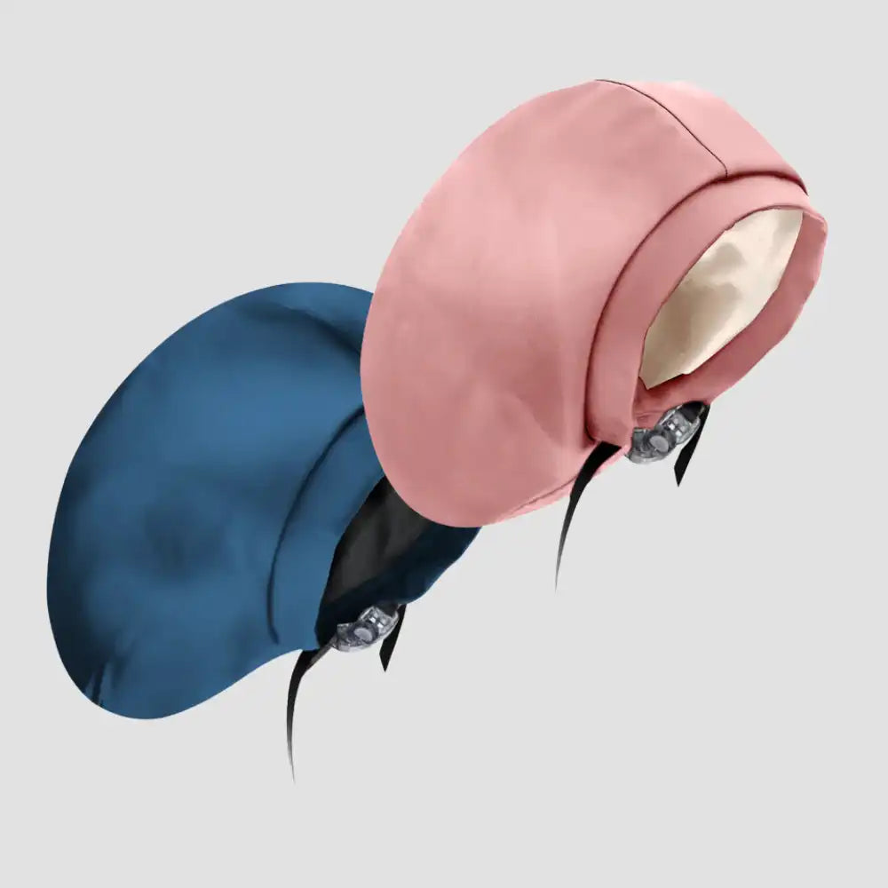 Hairbrella Satin-Lined Waterproof, Adjustable XL Swim Cap, Blush Bundle (2)