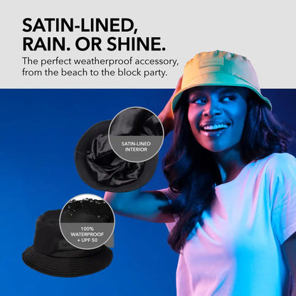 Waterproof, Satin-Lined Bucket Hat