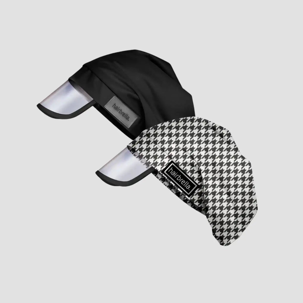 Hairbrella Satin- Lined, Waterproof, Rain Hat Bundle (2)