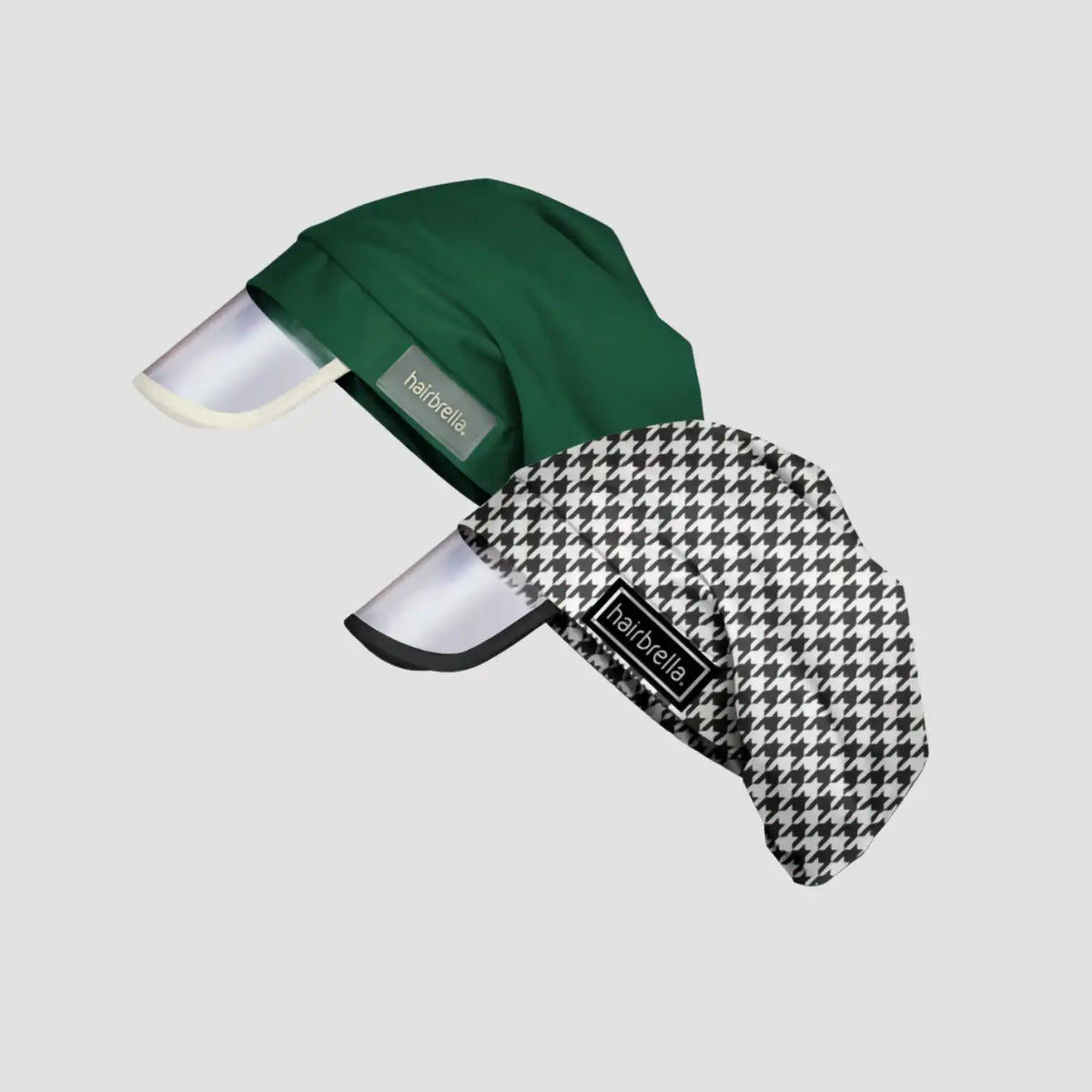 Hairbrella Satin- Lined, Waterproof, Rain Hat Bundle (2)