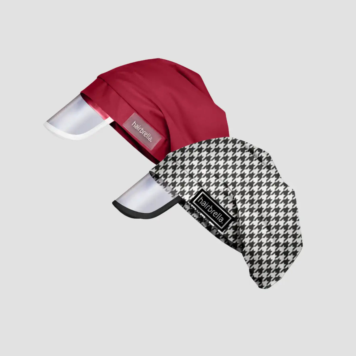 Hairbrella Satin- Lined, Waterproof, Rain Hat Bundle (2)