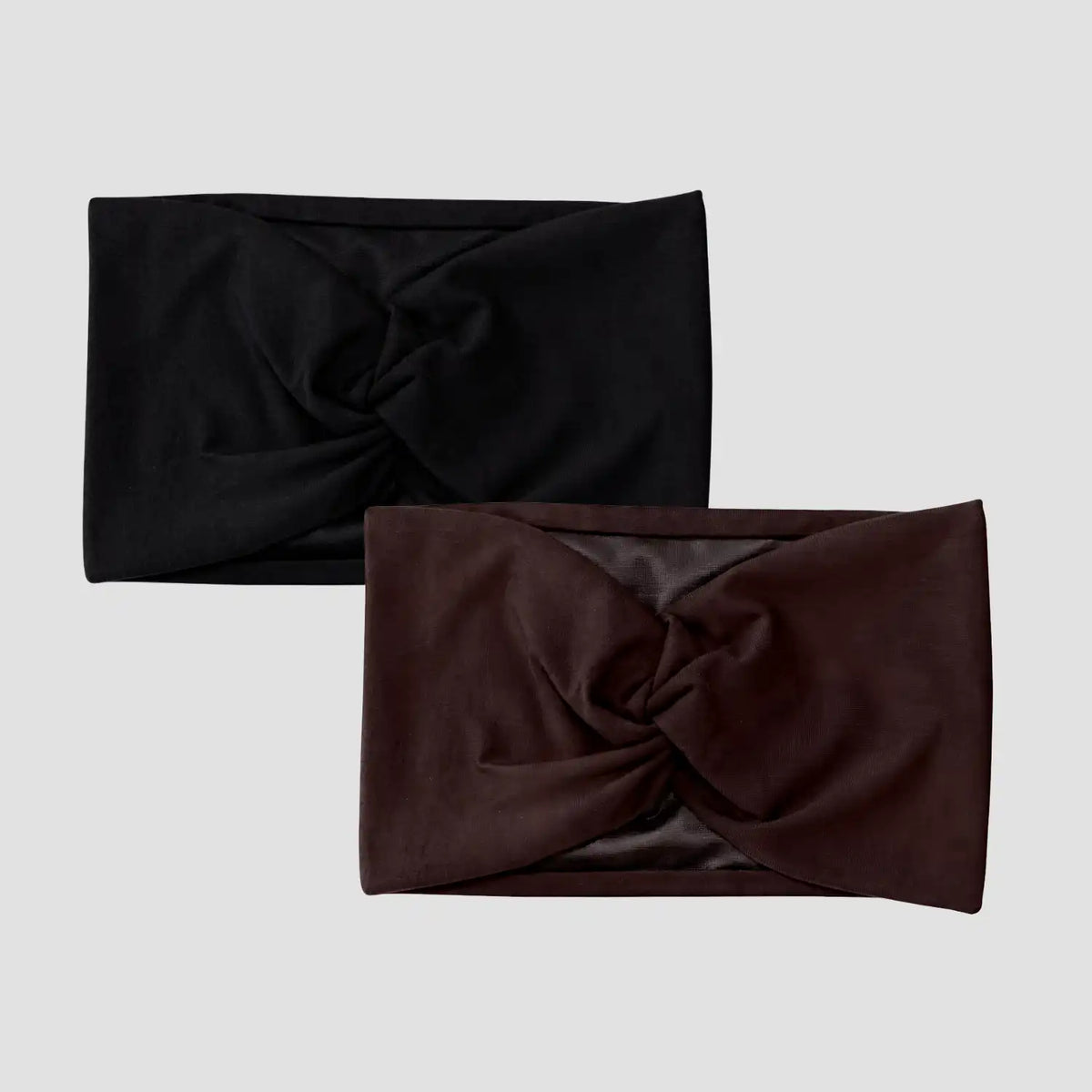 Hairbrella Satin-Lined Twist-Front Headband Bundle of 2