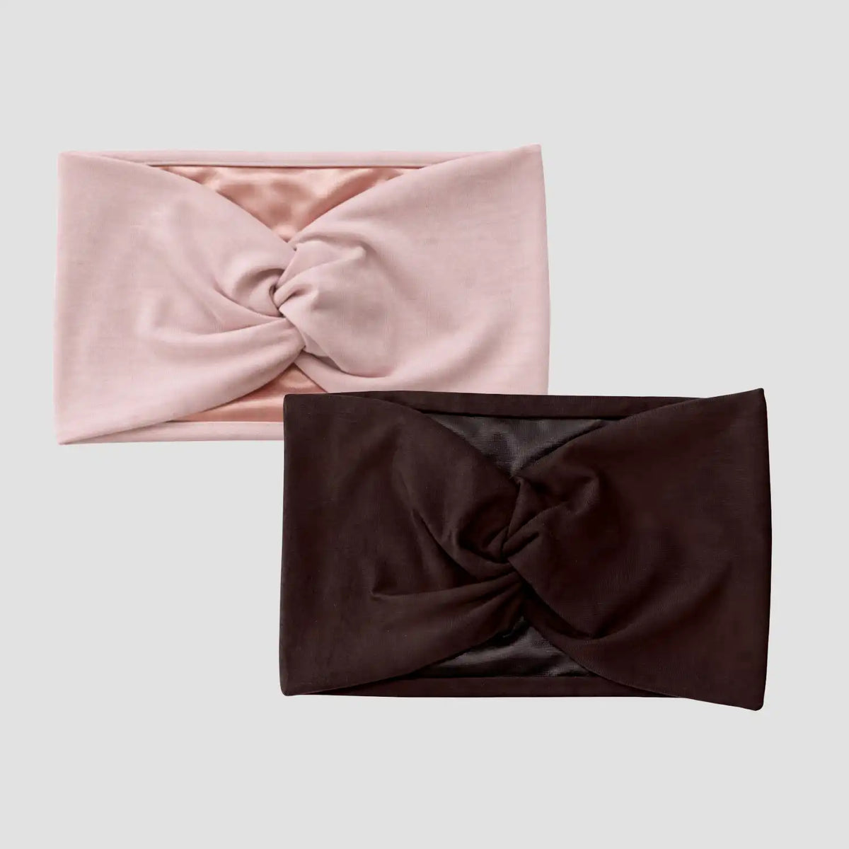 Hairbrella Satin-Lined Twist-Front Headband Bundle of 2