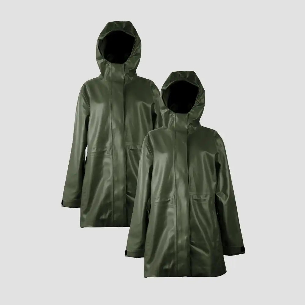 Rain Jacket, Waterproof, Satin-Lined Hood, Bundle (2)