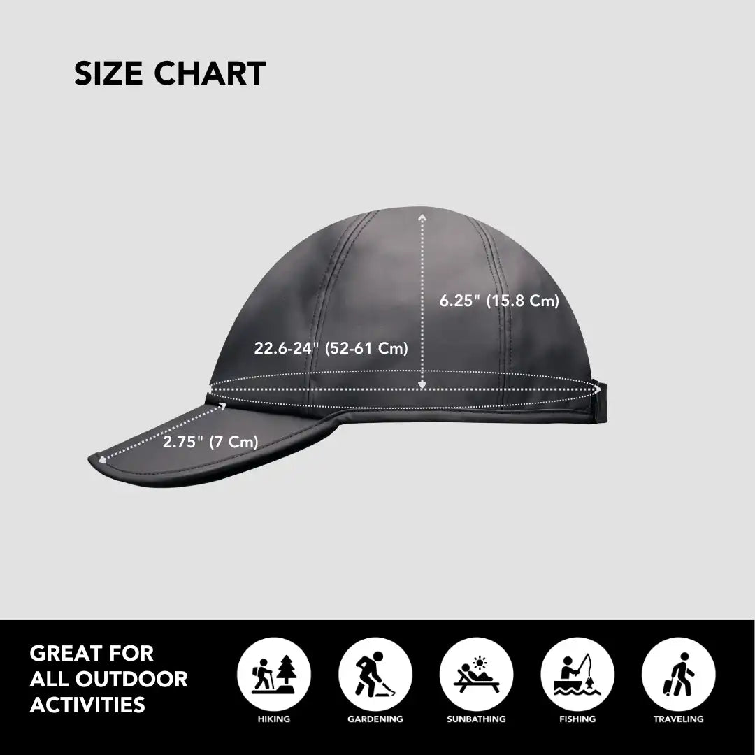 Hairbrella Satin-Lined, Waterproof Baseball Cap for Men