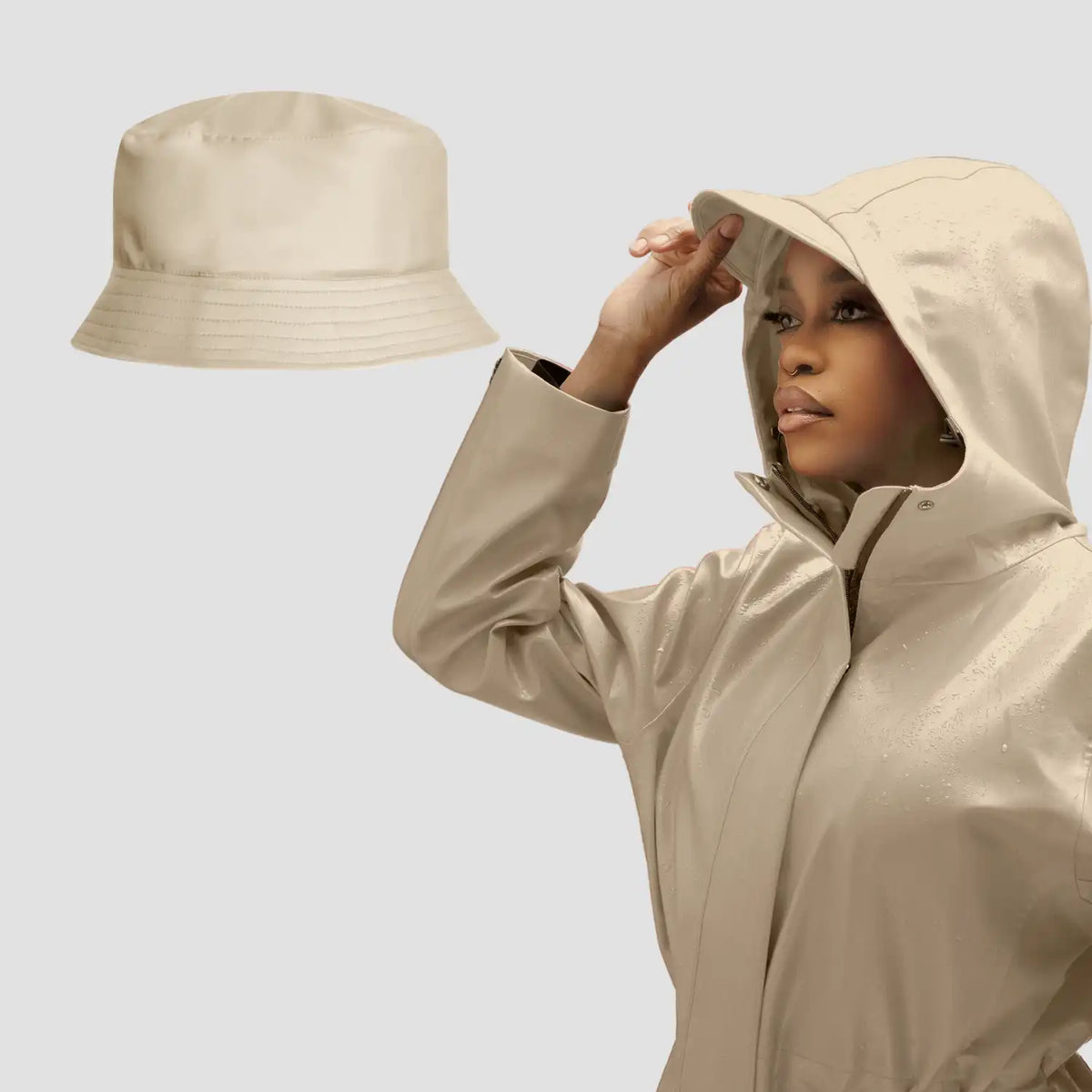 Waterproof Essentials: Rain Jacket & Hat Bundle