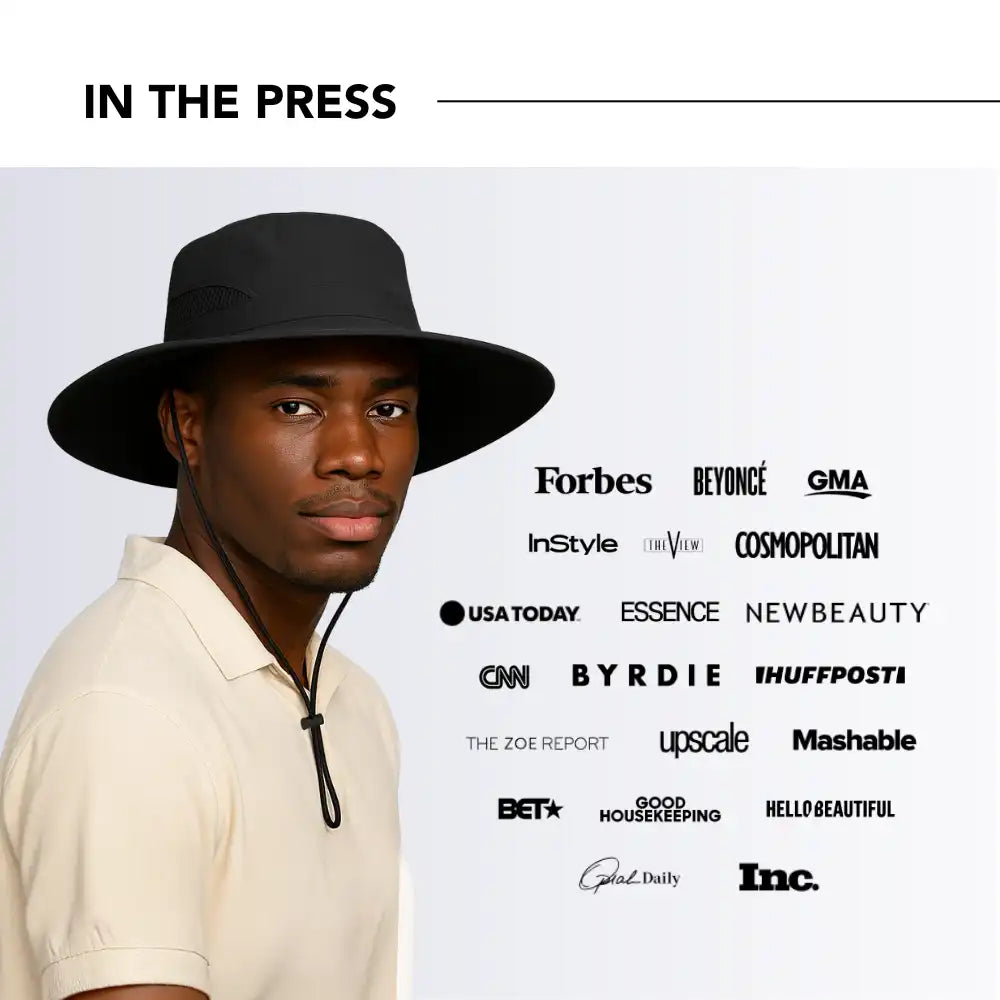 Satin-Lined, Waterproof Men's Sun Hat