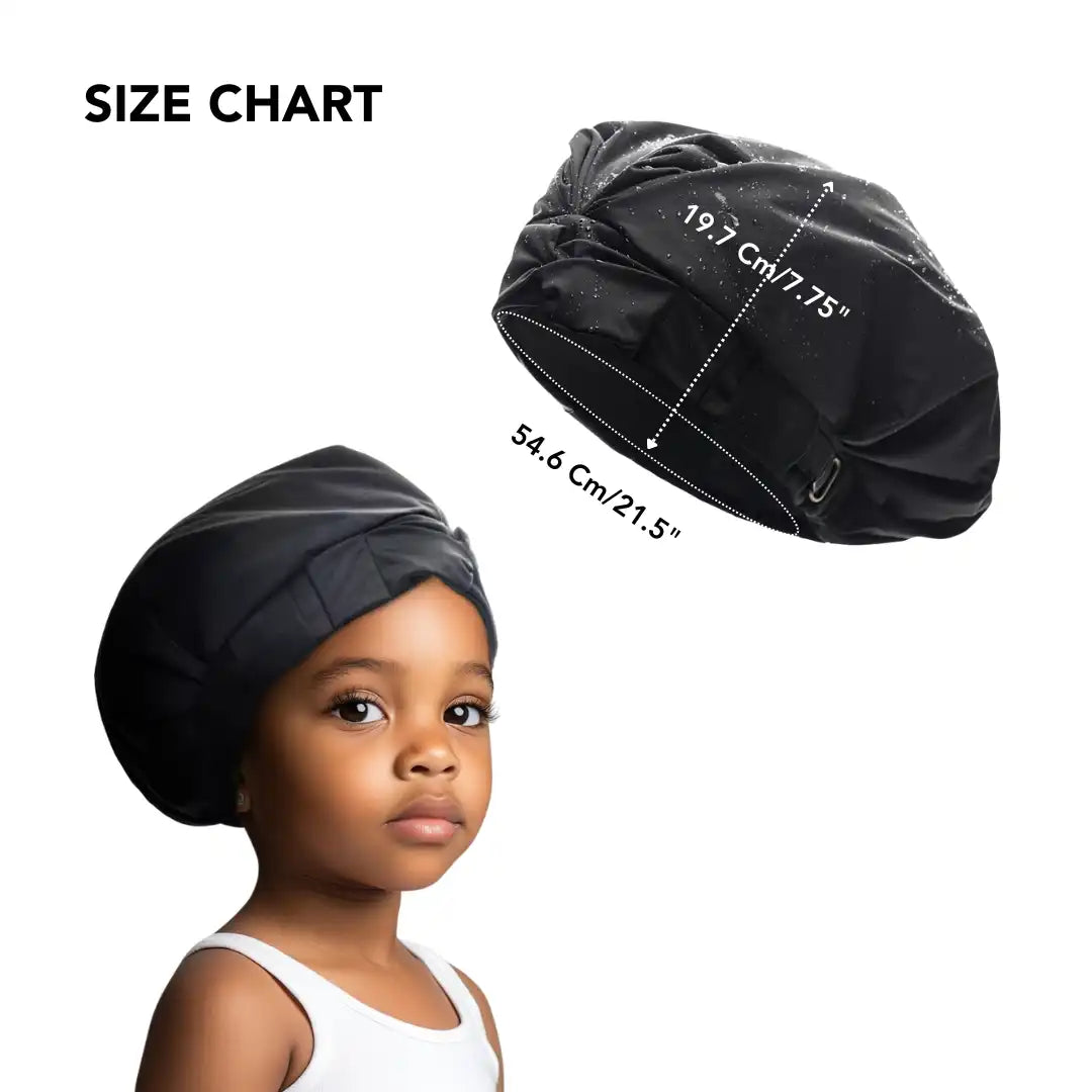 Hairbrella Satin-Lined Kids' Shower Cap Bundle (2)