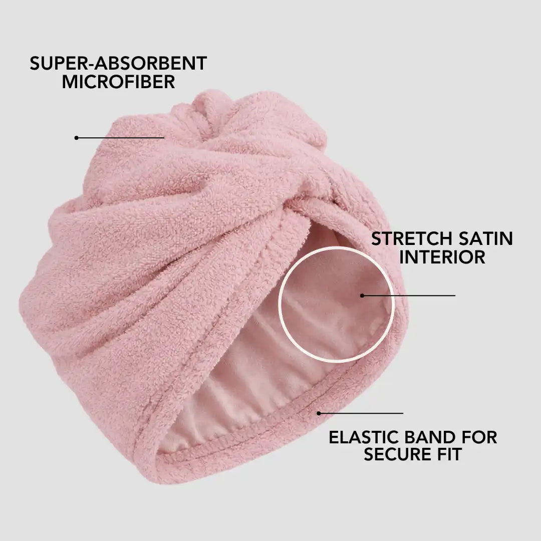 Hairbrella 2-in-1 Satin Twist Towel Turban