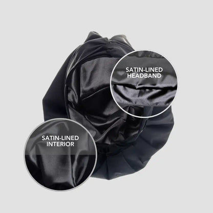 The Gym-Proof Hair Duo | Waterproof Shower Cap +  Satin Bandana (Save $10)