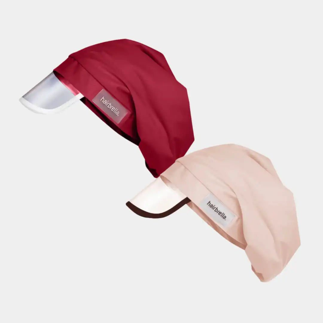 Hairbrella Satin- Lined, Waterproof, Rain Hat Bundle (2)