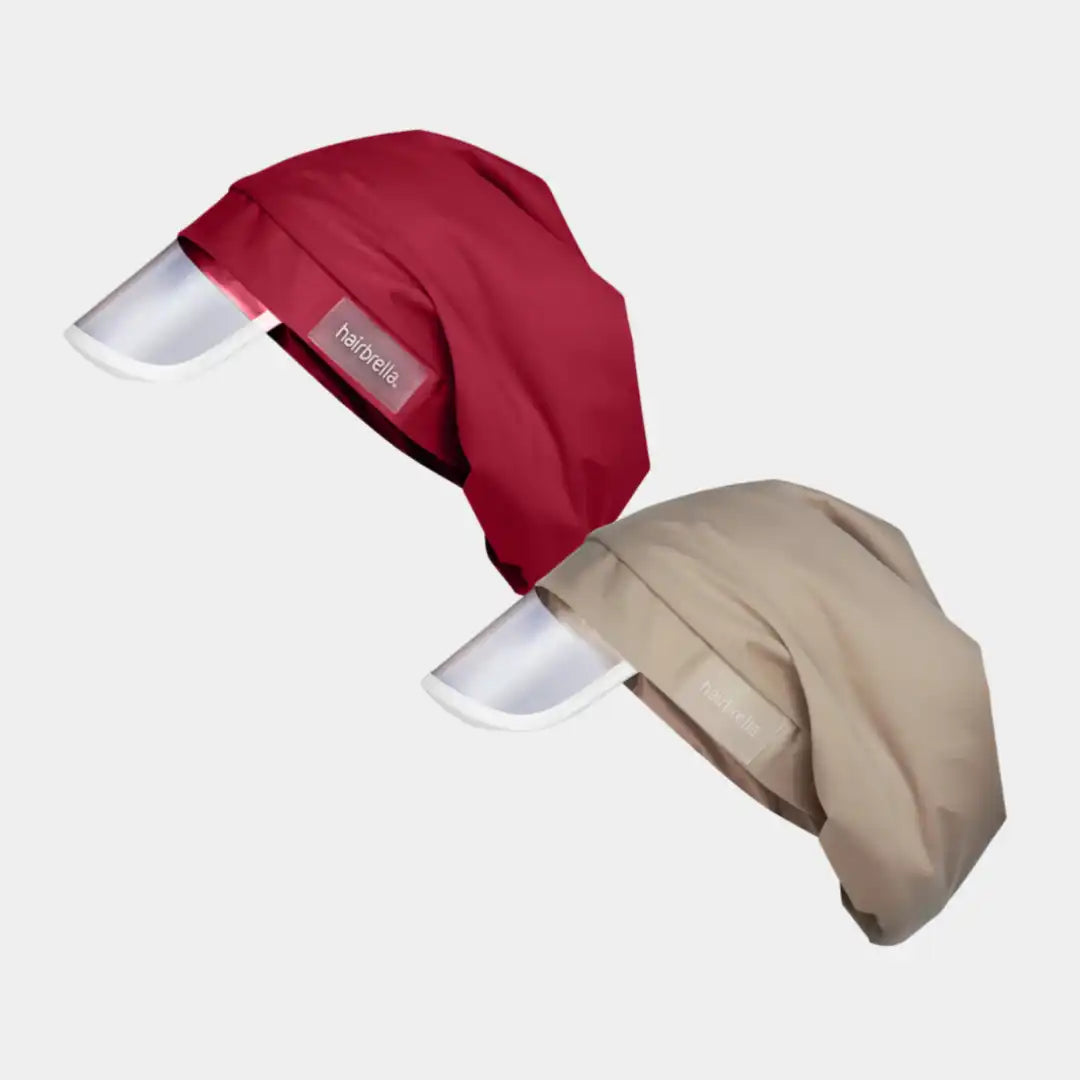 Hairbrella Satin- Lined, Waterproof, Rain Hat Bundle (2)