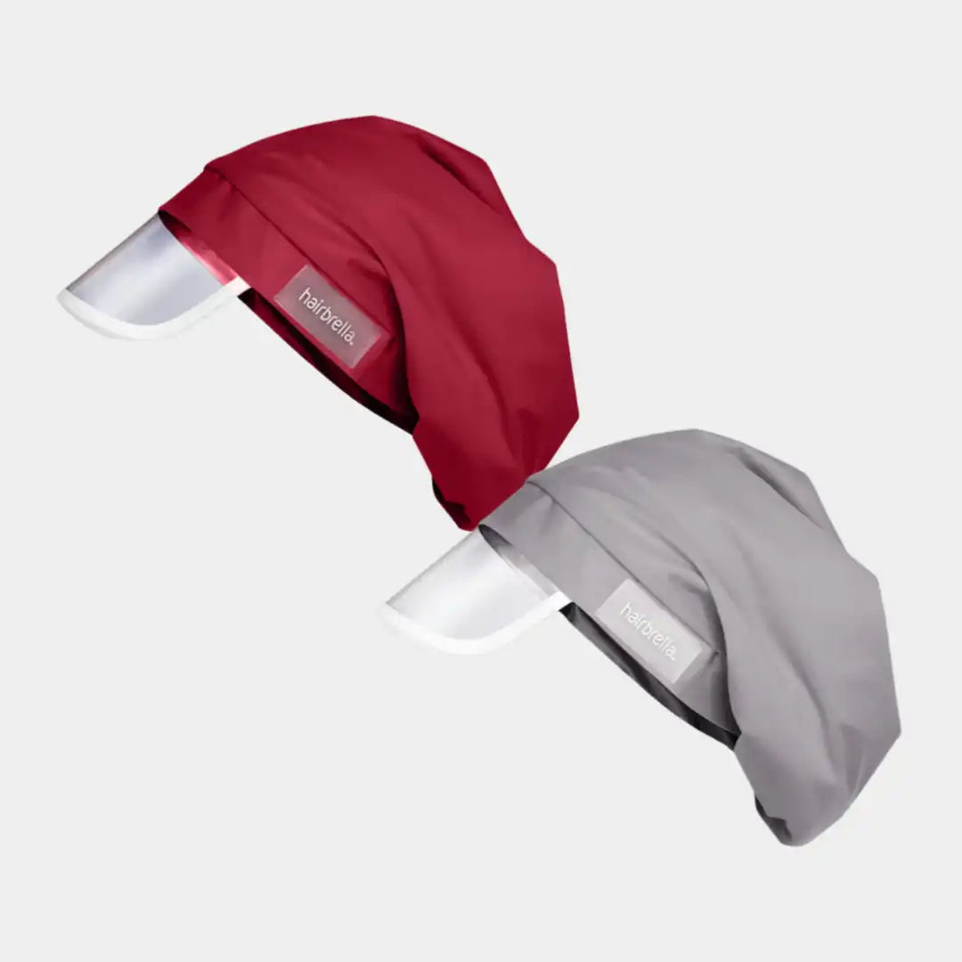 Hairbrella Satin- Lined, Waterproof, Rain Hat Bundle (2)