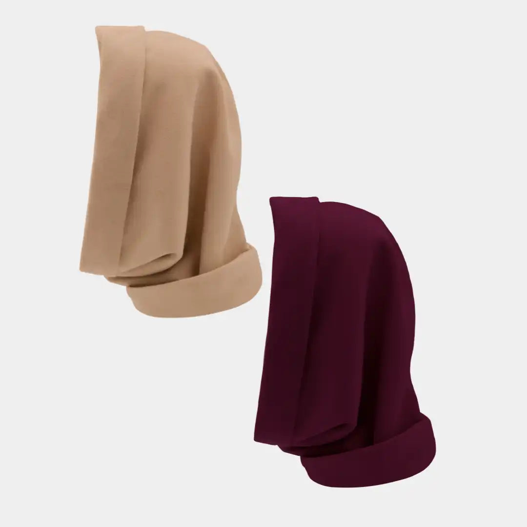 Hairbrella Satin Lined, Waterproof Infinity Rain Scarf - Bundle (2)