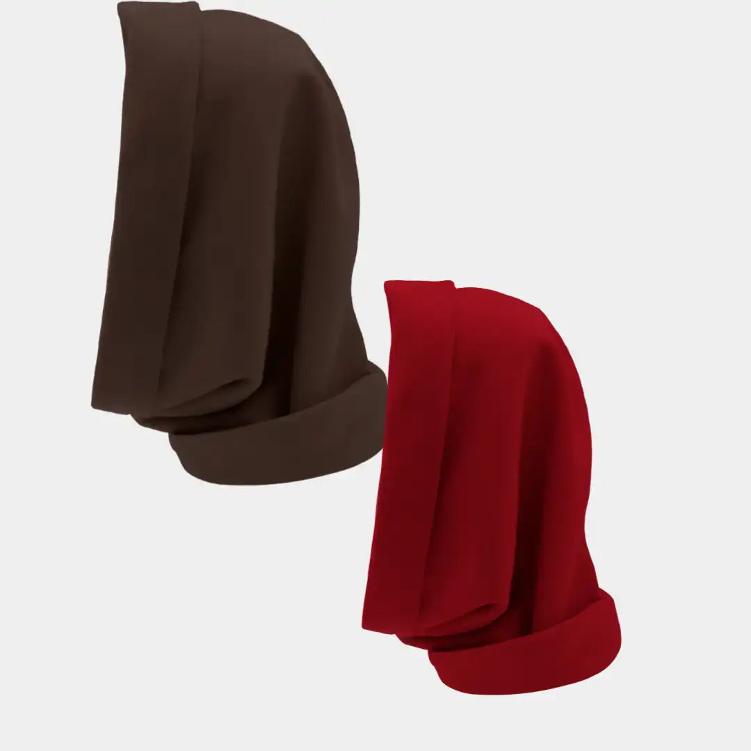 Hairbrella Satin Lined, Waterproof Infinity Rain Scarf - Bundle (2)
