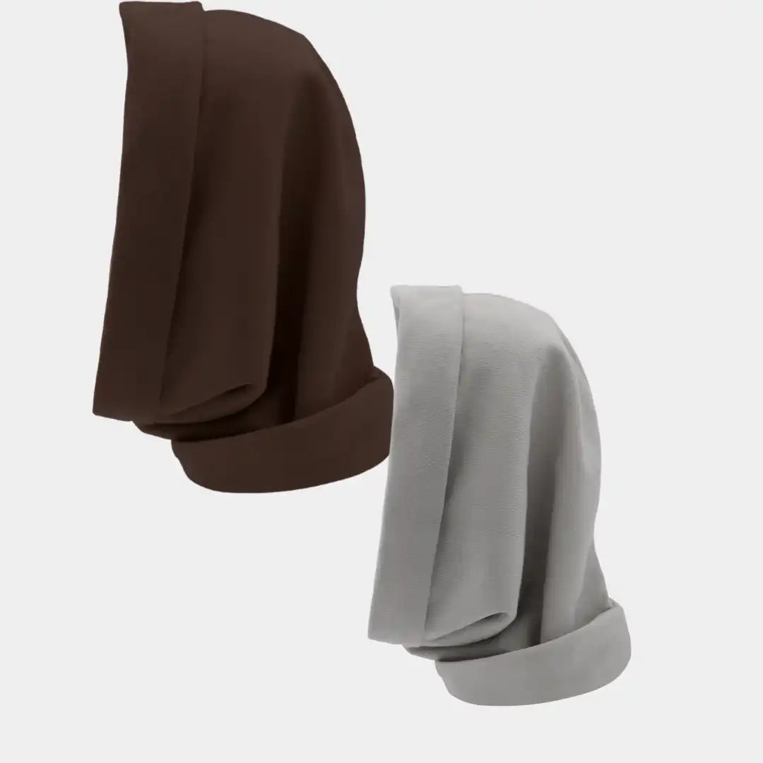 Hairbrella Satin Lined, Waterproof Infinity Rain Scarf - Bundle (2)
