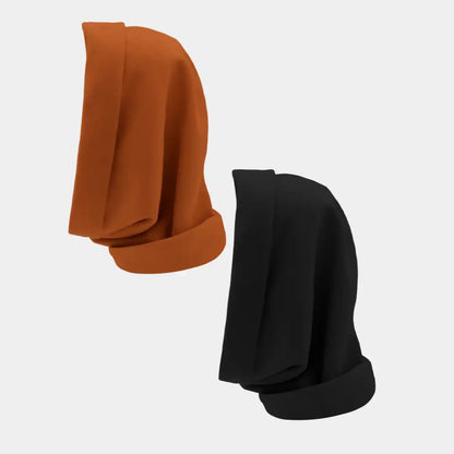 Hairbrella Satin Lined, Waterproof Infinity Rain Scarf - Bundle (2)