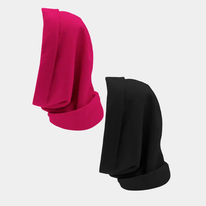 Hairbrella Satin Lined, Waterproof Infinity Rain Scarf - Bundle (2)