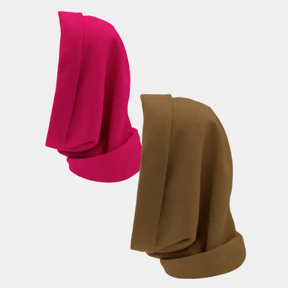 Hairbrella Satin Lined, Waterproof Infinity Rain Scarf - Bundle (2)
