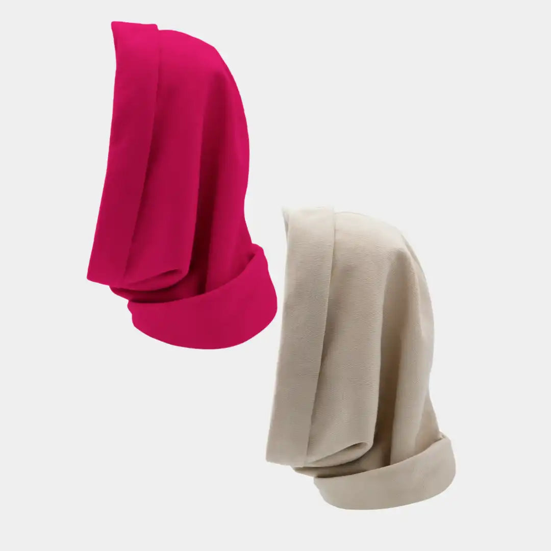 Hairbrella Satin Lined, Waterproof Infinity Rain Scarf - Bundle (2)