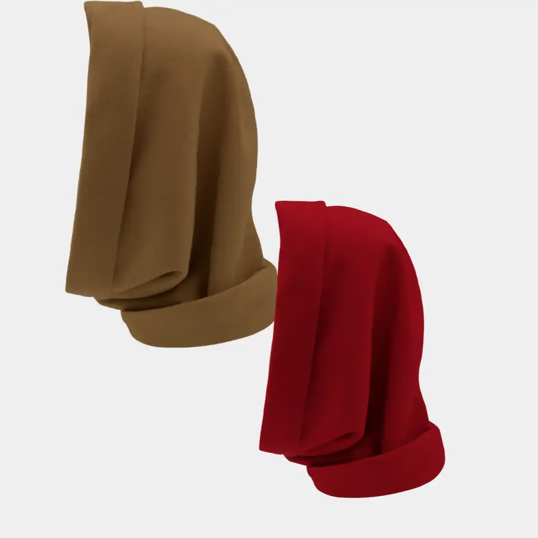 Hairbrella Satin Lined, Waterproof Infinity Rain Scarf - Bundle (2)