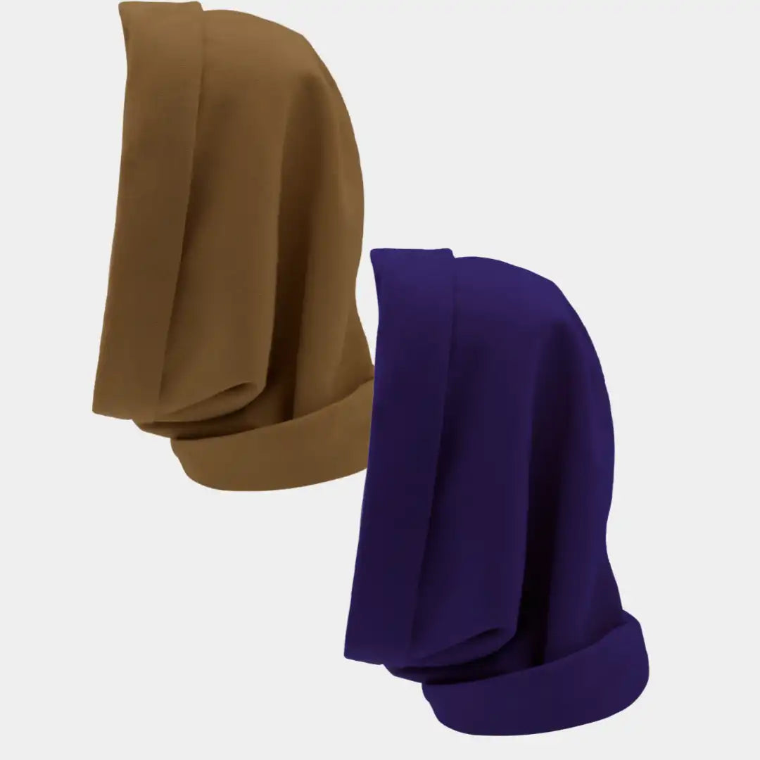Hairbrella Satin Lined, Waterproof Infinity Rain Scarf - Bundle (2)