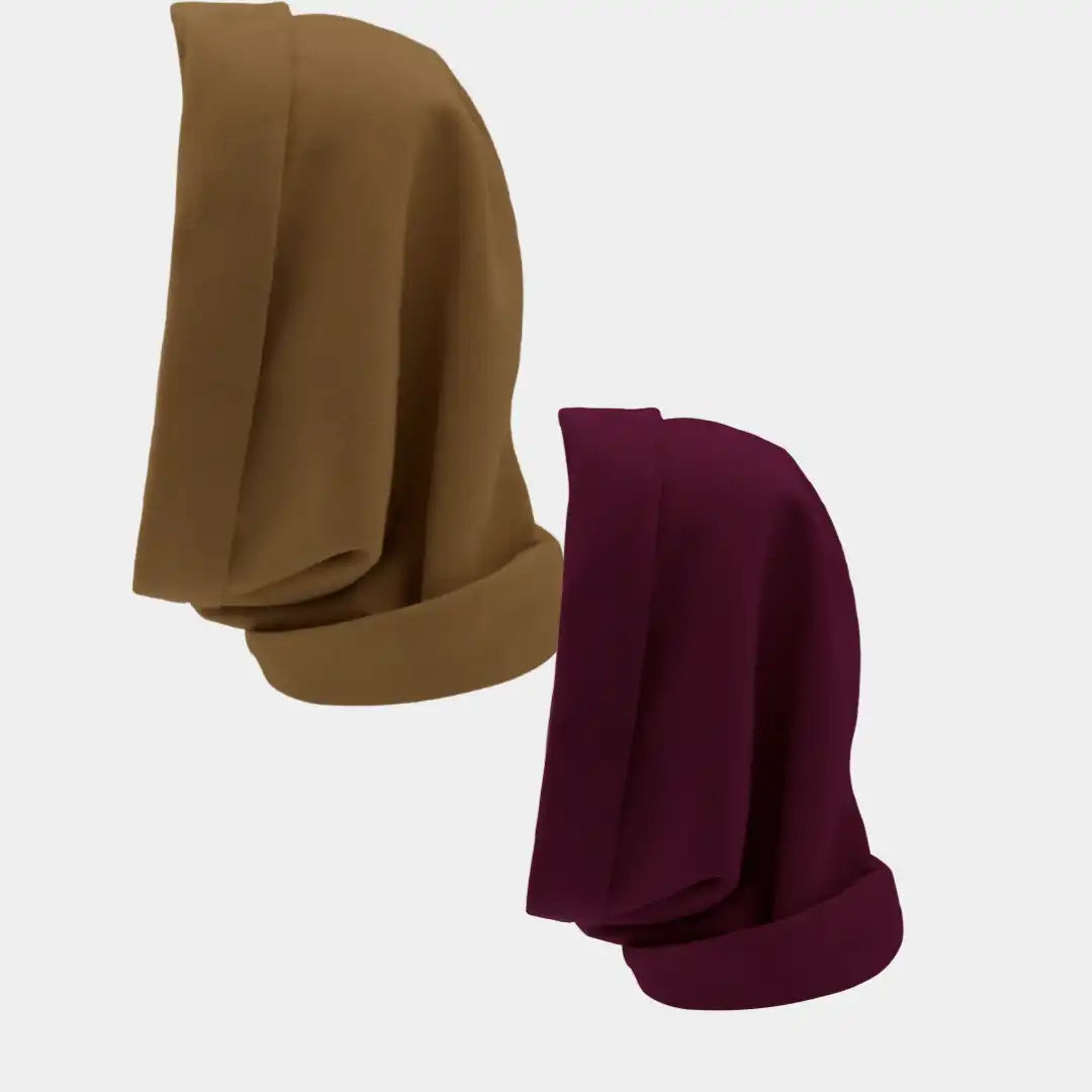 Hairbrella Satin Lined, Waterproof Infinity Rain Scarf - Bundle (2)