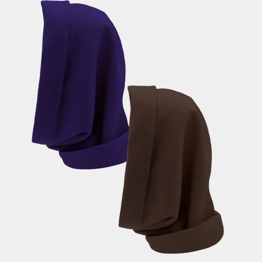 Hairbrella Satin Lined, Waterproof Infinity Rain Scarf - Bundle (2)