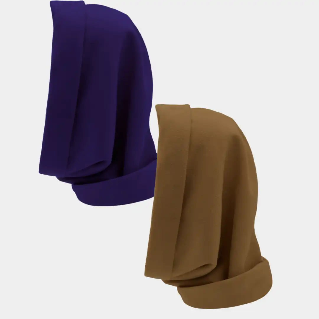 Hairbrella Satin Lined, Waterproof Infinity Rain Scarf - Bundle (2)