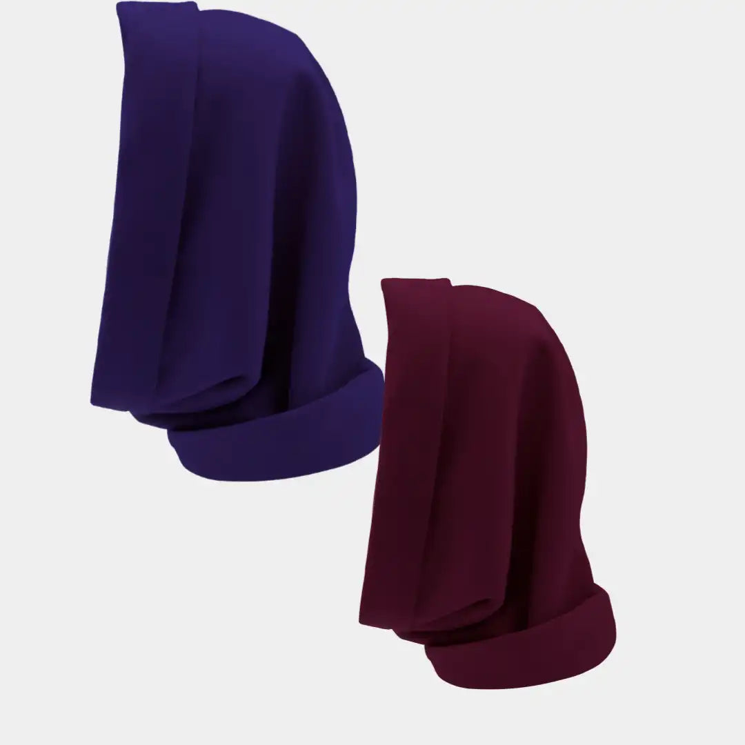 Hairbrella Satin Lined, Waterproof Infinity Rain Scarf - Bundle (2)