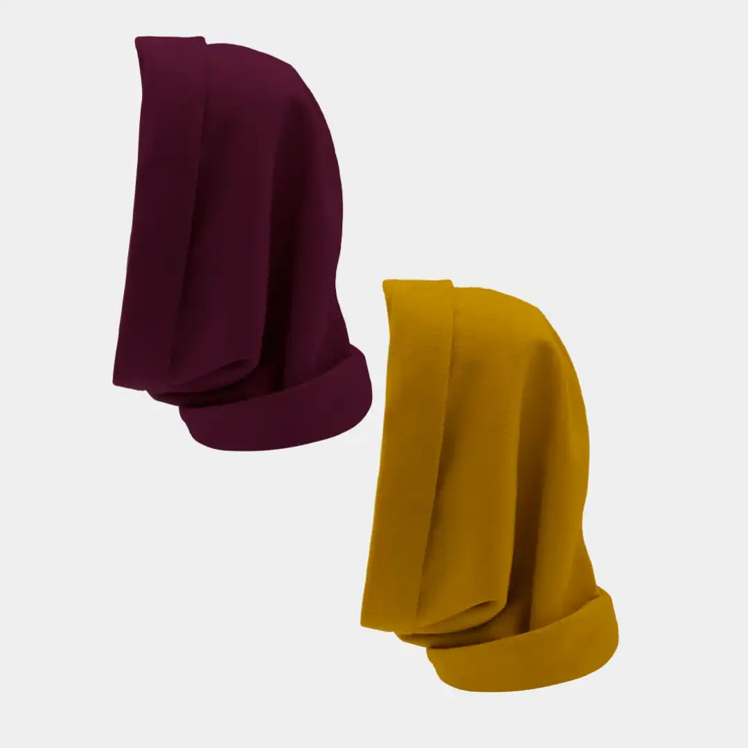 Hairbrella Satin Lined, Waterproof Infinity Rain Scarf - Bundle (2)