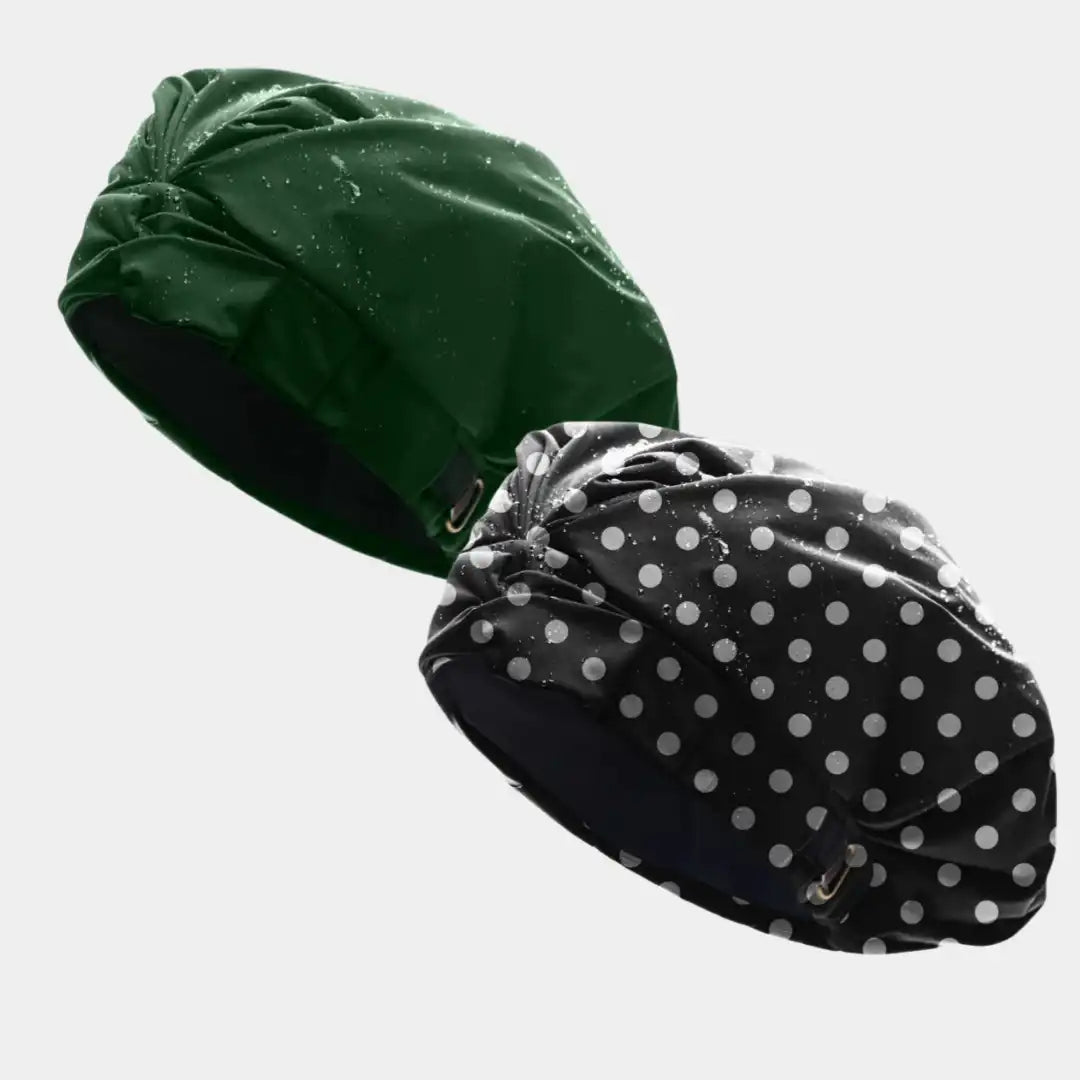 Hairbrella Satin-Lined Shower Cap - Bundle (2)