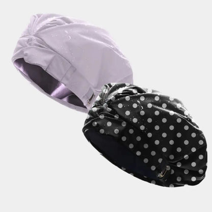Hairbrella Satin-Lined Shower Cap - Bundle (2)