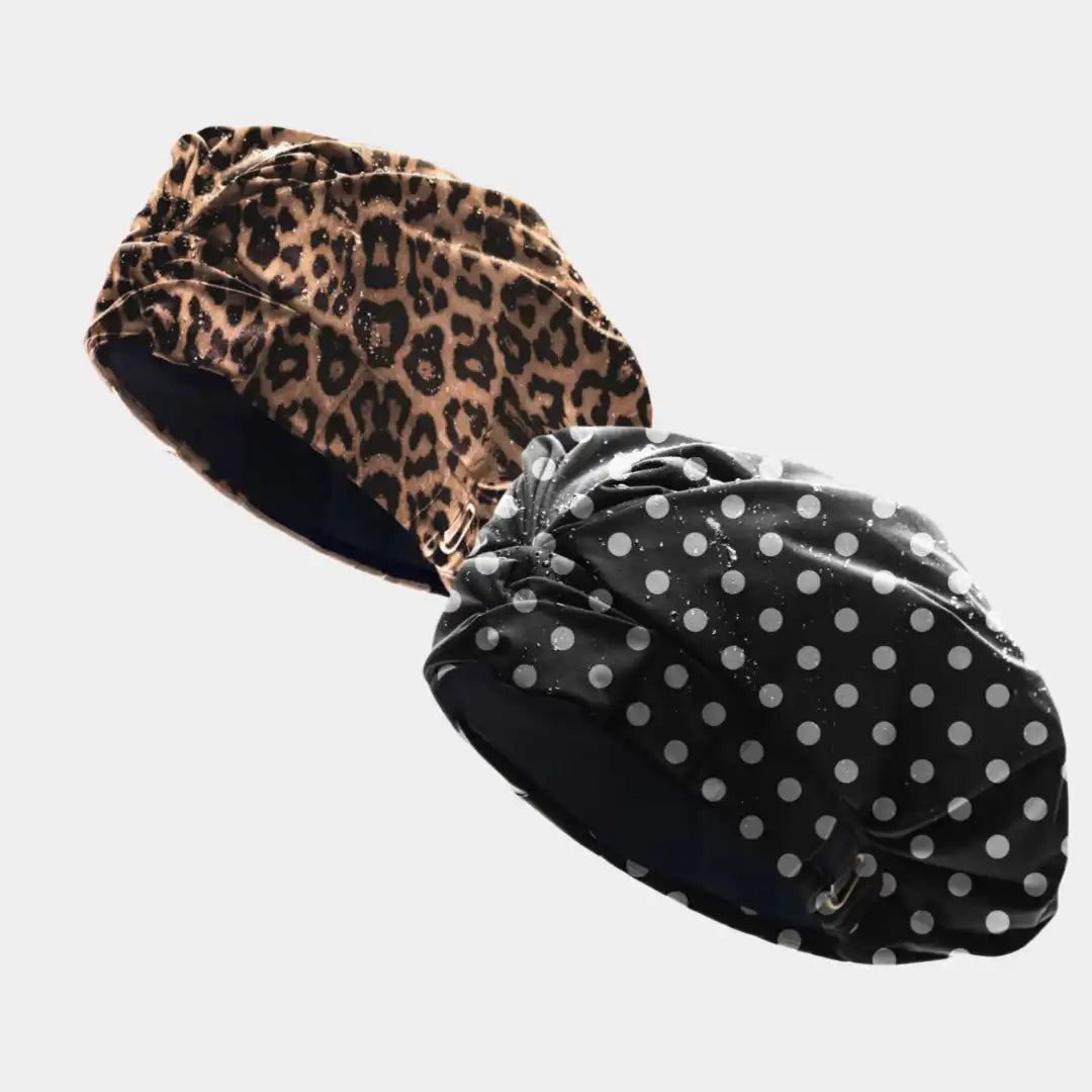 Hairbrella Satin-Lined Shower Cap - Bundle (2)