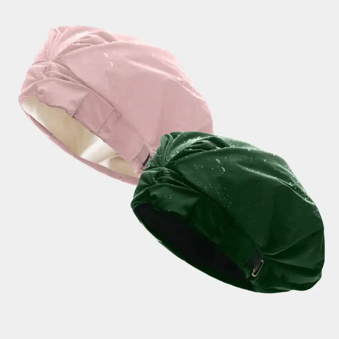 Hairbrella Satin-Lined Shower Cap - Bundle (2)
