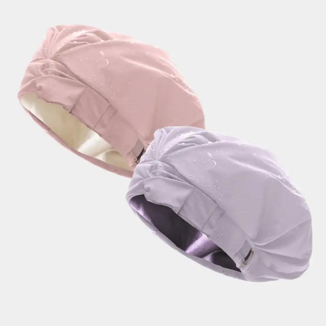Hairbrella Satin-Lined Shower Cap - Bundle (2)