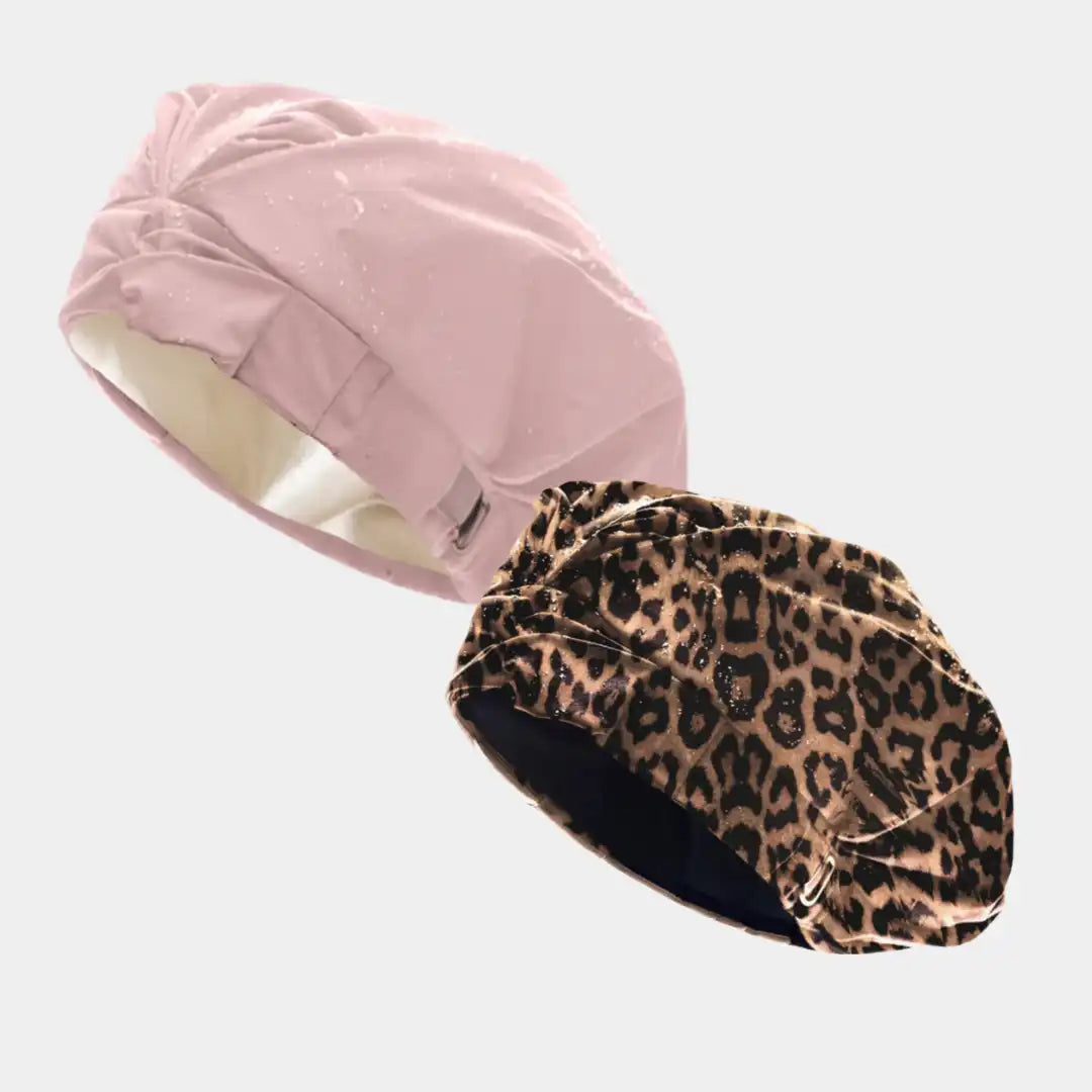 Hairbrella Satin-Lined Shower Cap - Bundle (2)