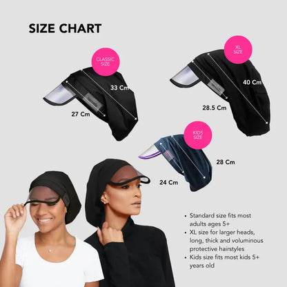 Hairbrella Satin-Lined, Waterproof Rain Hat