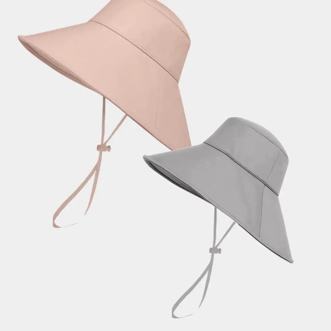 Hairbrella Waterproof, Satin-Lined, Wide Brim Sun Hat, Bundle (2)