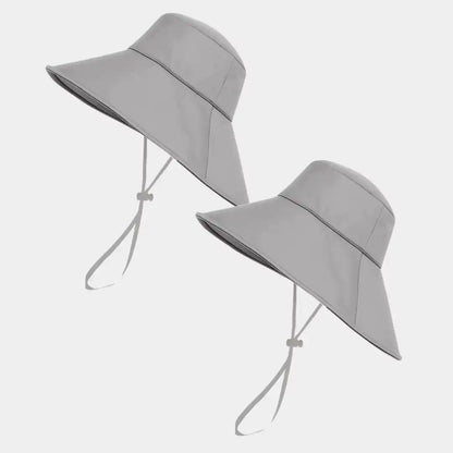 Hairbrella Waterproof, Satin-Lined, Wide Brim Sun Hat, Bundle (2)