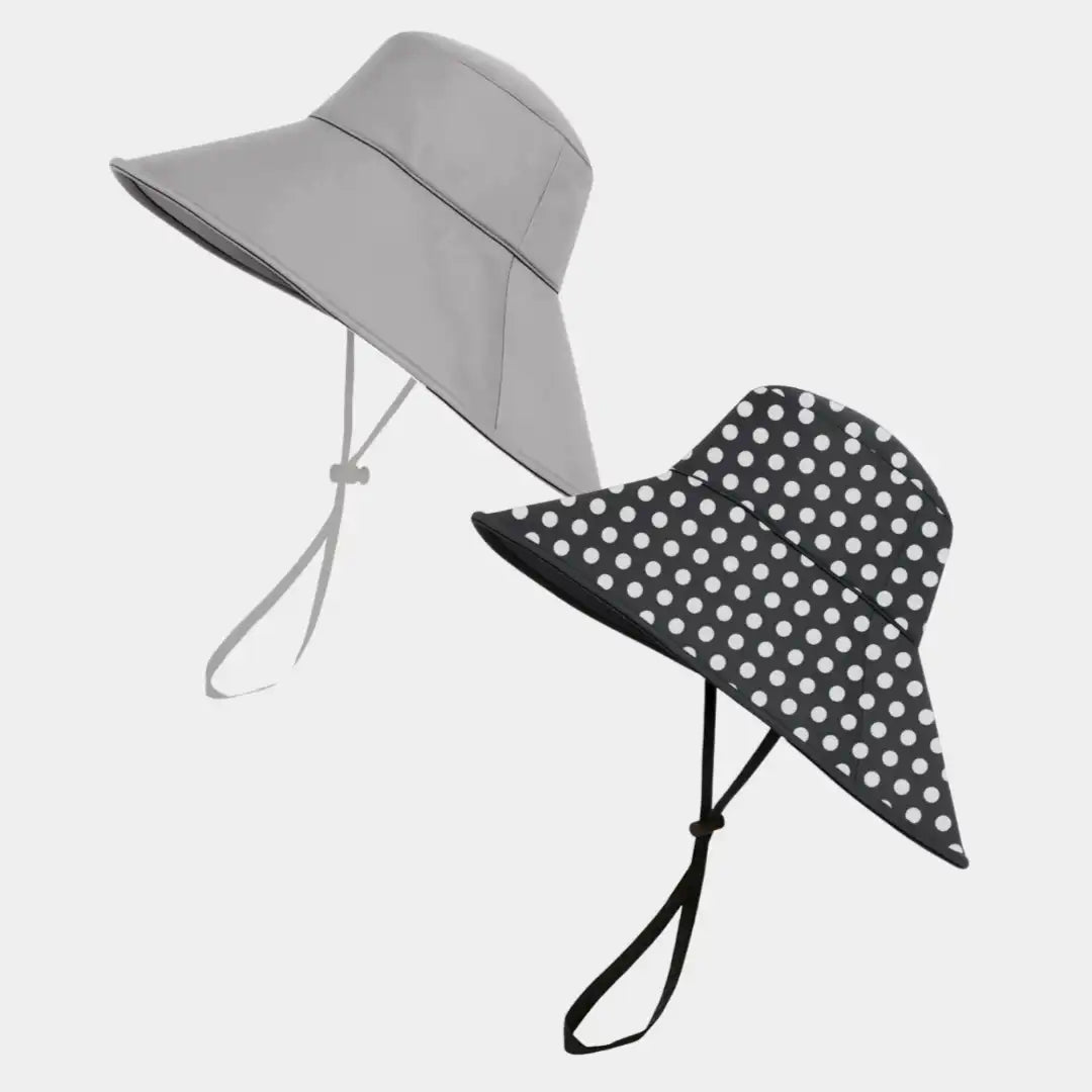 Hairbrella Waterproof, Satin-Lined, Wide Brim Sun Hat, Bundle (2)