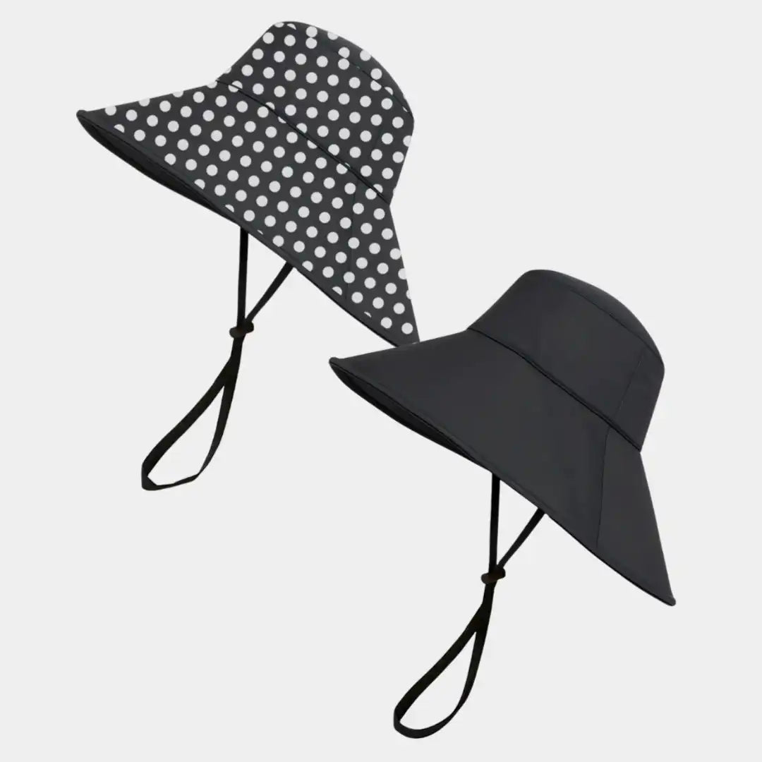 Hairbrella Waterproof, Satin-Lined, Wide Brim Sun Hat, Bundle (2)