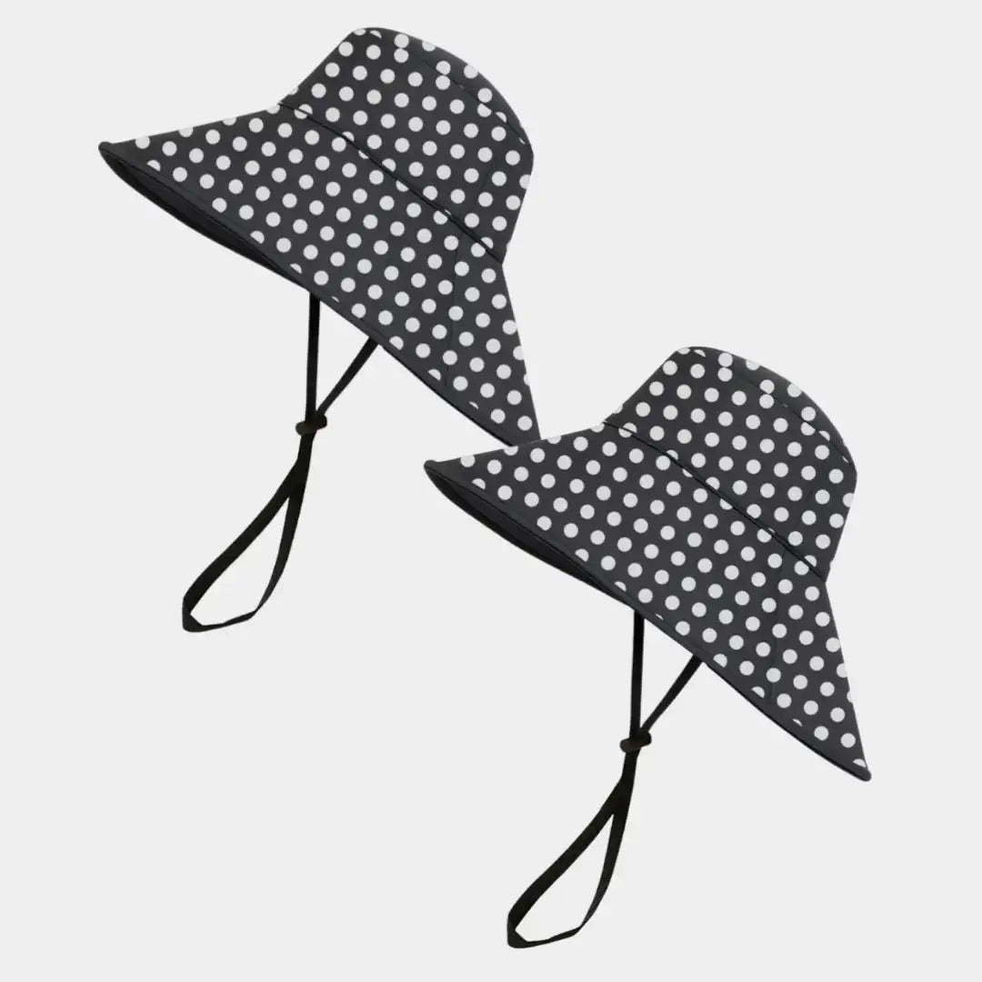 Hairbrella Waterproof, Satin-Lined, Wide Brim Sun Hat, Bundle (2)