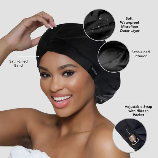 Gym Girlie Bundle: Shower Cap + Bandana, Save $10